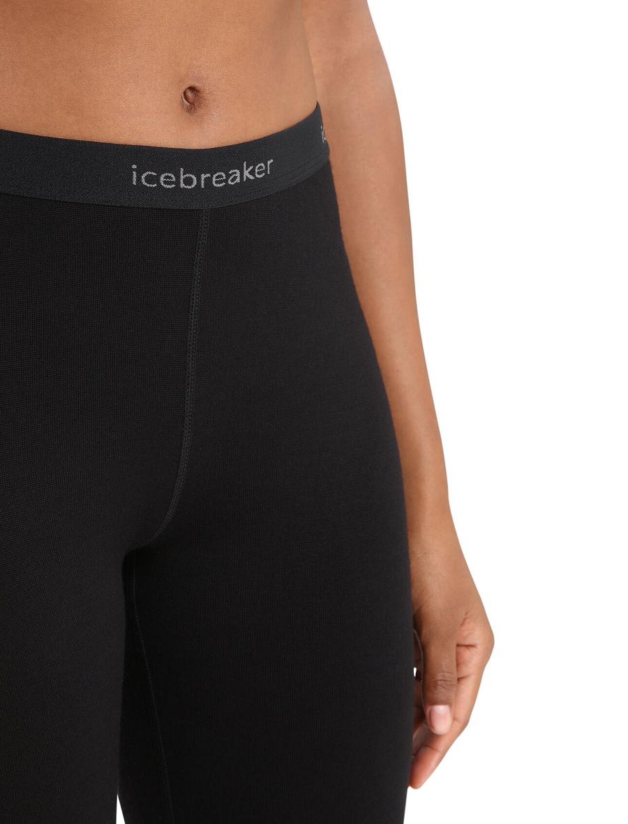 Base Layers Icebreaker Merino 260 Tech Thermal Leggings Femme Noir | FR 1925BEXC